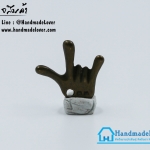 จี้โลหะ,ตัวห้อยซิป I Love You สีทองรมดำ