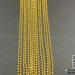 โซ่ไข่ปลา สีทอง แบบเส้นยาว ขนาด 1.2 mm.