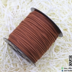 เชือกหนังชามุด สีน้ำตาล (3 mm.)