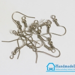 ตะขอต่างหู แบบห้อย ขนาด 18 มม สีนิเกิล