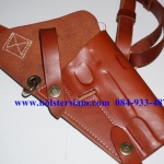 รหัสซองปืน HSP1 ซองสะพายไหล่ทหารม้า สายหนังออยล์นิ่ม