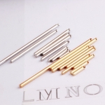 จี้โลหะ สไตล์มินิมอล ( minimal style ) แท่งทรงกลม สีนิเกิล