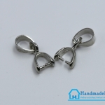 ตัวหนีบจี้ ตัวงับจี้ สีนิเกิล อย่างดี [แพ็ค 5 ชิ้น]