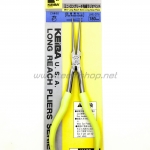 KEIBA คีมมินิ ด้ามยาว ปากแหลมยาว LHE-D76 180mm. ไม่มีฟัน Made in USA