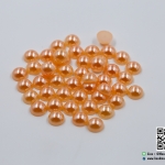 มุกตกแต่งรูปมุกครึ่งซีก สีโอรส ขนาด 10 มิล (แพ็ค 25 ชิ้น)