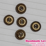 กระดุมไม้ ขนาด 13 มม. [แพ็ค 10 เม็ด]