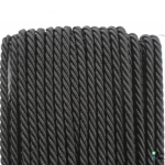 เชือกเกลียว สีดำ [26] ขนาด 5 mm.