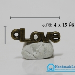 จี้โลหะ วินเทจ สีทองรมดำ รูป Love