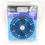 APEX ใบเพชรเกร็ด ตัดสารพัด น้ำเงิน AS-VB105 4" 105mm.