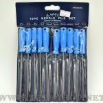 APEX ตะไบพร้อมด้าม สีฟ้า 10ตัวชุด 3x140mm.