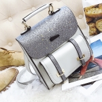 กระเป๋าเป้แฟชั่น สีเงิน กริสเตอร์์วิ๊ง