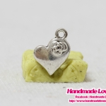 จี้,ตัวห้อยซิป สีนิเกิล หัวใจ