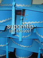 หมวก ฟ้า-ฟ้า หมวกบัณฑิตน้อย หมวกรับปริญญา หมวกอนุบาล ประถม มัธยม