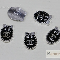 AY-272 ชาาแแนวโบว์เงินดำ 5 ชิ้น