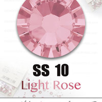 เพชรสวารอฟสกี้ ขนาด SS 10 ซองเล็ก สีชมพูอ่อน Light Rose 223 มี 65 เม็ด