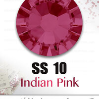 เพชรสวารอฟสกี้ ขนาด SS 10 ซองเล็ก สีชมพูเข้ม Indian Pink 289 มี 65 เม็ด