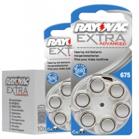 ถ่านกระดุม rayovac A675 1แพ็ค ( x6 เม็ด )