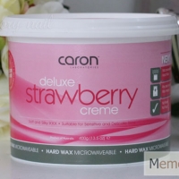 ฮาร์ด แว็กซ์ Deluxe Strawberry Crème Hard Wax 400g Caron