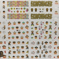 สติ๊กเกอร์ติดเล็บ ลายน้ำ แผ่นใหญ่ รหัส WT-03