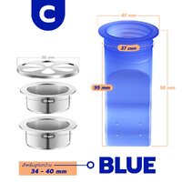 C - สีน้ำเงิน