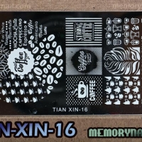 เพลทปั้มลายเล็บ รหัส TIAN-XIN-16