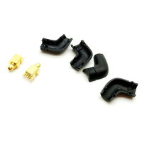 X-Tips ขั้ว DIY สำหรับทำสายขั้ว MMCX (Shure) สีดำ หัวงอ