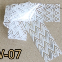 ฟอยล์ติดเล็บ ลายสีขาว รหัส SW-07