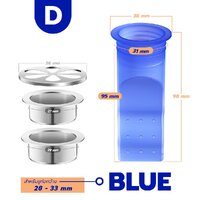 D - สีน้ำเงิน