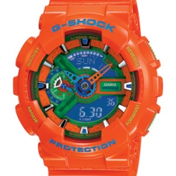 นาฬิกา คาสิโอ Casio G-Shock Limited Hyper Color รุ่น GA-110A-4 ( ส้ม ไฮเปอร์) หายาก