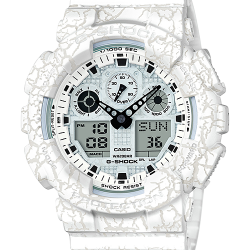 นาฬิกา Casio G-Shock Special color GA-100CG Cracked pattern series รุ่น GA-100CG-7A ของแท้ รับประกัน1ปี