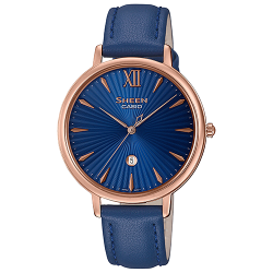 นาฬิกา คาสิโอ Casio SHEEN SAPPHIRE CRYSTAL คริสตัลแซฟไฟร์ SHE-4534 series รุ่น SHE-4534PGL-2A ของแท้ รับประกัน1ปี