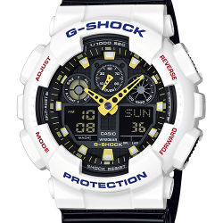 นาฬิกา คาสิโอ Casio G-Shock Limited model Color series รุ่น GA-100CS-7A (มิ้นต์ ชาลิดาใส่ ละครสองหัวใจนี้เพื่อเธอ)