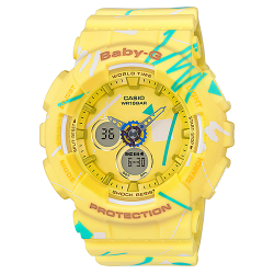 นาฬิกา Casio Baby-G Scratch Graffiti Design series รุ่น BA-120SC-9A ของแท้ รับประกัน1ปี