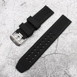 สายนาฬิกา LUMINOX สายเรซิ่น ขนาด 23 มม.บัคเคิลเงิน ใช้กับรุ่น 3050 3080 3150 3180 8800 ของแท้