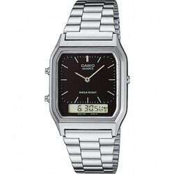 นาฬิกา คาสิโอ Casio STANDARD DIGITAL Vintage รุ่น AQ-230A-1 ของแท้ รับประกัน1ปี
