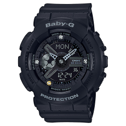 นาฬิกา Casio Baby-G Limited ครบรอบ 35ปี G-Shock model BA-135DD Diamond Desige รุ่น BA-135DD-1A ของแท้ รับประกัน1ปี