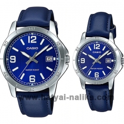 นาฬิกา คาสิโอ Casio SETคู่รัก รุ่น MTP-V004L-2B+LTP-V004L-2B ของแท้ รับประกัน1ปี