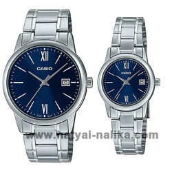 นาฬิกา คาสิโอ Casio SETคู่รัก รุ่น MTP-V002D-2B3+LTP-V002D-2B3 ของแท้ รับประกัน 1 ปี