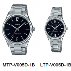 นาฬิกา คาสิโอ Casio SETคู่รัก รุ่น MTP-V005D-1B+LTP-V005D-1B ของแท้ รับประกัน 1 ปี