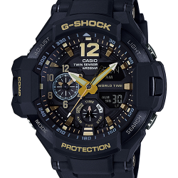 นาฬิกา Casio G-Shock นักบิน GRAVITYMASTER Vintage Black&Gold series รุ่น GA-1100GB-1A ของแท้ รับประกัน1ปี