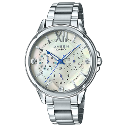 นาฬิกา คาสิโอ Casio SHEEN MULTI-HAND รุ่น SHE-3056D-7A ของแท้ รับประกัน1ปี