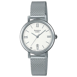 นาฬิกา คาสิโอ Casio SHEEN SAPPHIRE CRYSTAL คริสตัลแซฟไฟร์ SHE-4540 series รุ่น SHE-4540M-7A ของแท้ รับประกัน1ปี