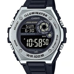 นาฬิกา คาสิโอ Casio แบตเตอรี่ 10 ปี MWD-100 Series รุ่น MWD-100H-1BV ของแท้ รับประกัน1ปี