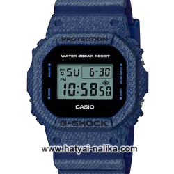 นาฬิกา Casio G-Shock ลายยีนส์ Limited DW-5600DE Denim Fabric Elements series รุ่น DW-5600DE-2 (สี Navy Blue Jean) ของแท้ รับประกัน1ปี