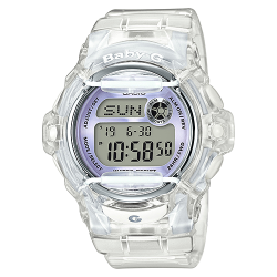 นาฬิกา Casio Baby-G STANDARD DIGITAL รุ่น BG-169R-7E (Jelly ขาวม่วง) ของแท้ รับประกัน 1 ปี