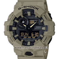 นาฬิกา คาสิโอ Casio G-Shock Special Color GA-700UC Military Utility Color series รุ่น GA-700UC-5A สี Tan (ไม่วางขายในไทย) ของแท้ รับประกัน 1 ปี