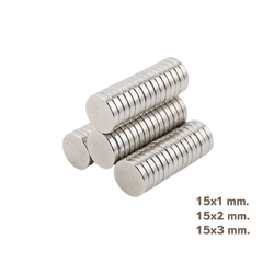 แม่เหล็กแรงสูง (แบบกลม) ขนาด 15 mm.