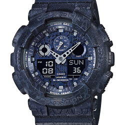 นาฬิกา Casio G-Shock Special color GA-100CG Cracked pattern series รุ่น GA-100CG-2A ของแท้ รับประกัน1ปี