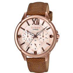 นาฬิกา คาสิโอ Casio SHEEN BROWN COLOR SERIES รุ่น SHE-3056PGL-7A ของแท้ รับประกัน1ปี