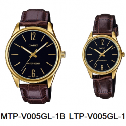 นาฬิกา คาสิโอ Casio SETคู่รัก รุ่น MTP-V005GL-1B+LTP-V005GL-1B ของแท้ รับประกัน 1 ปี